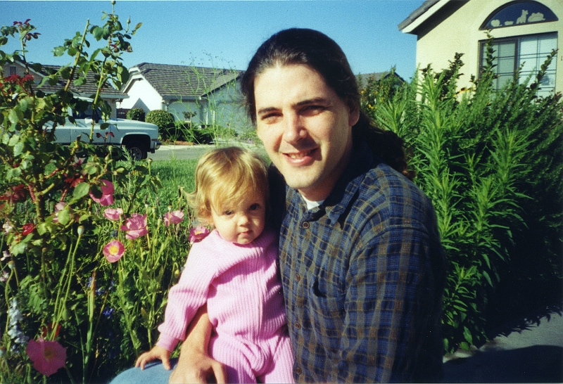 2000 Abby and Mike in the front yard.jpg